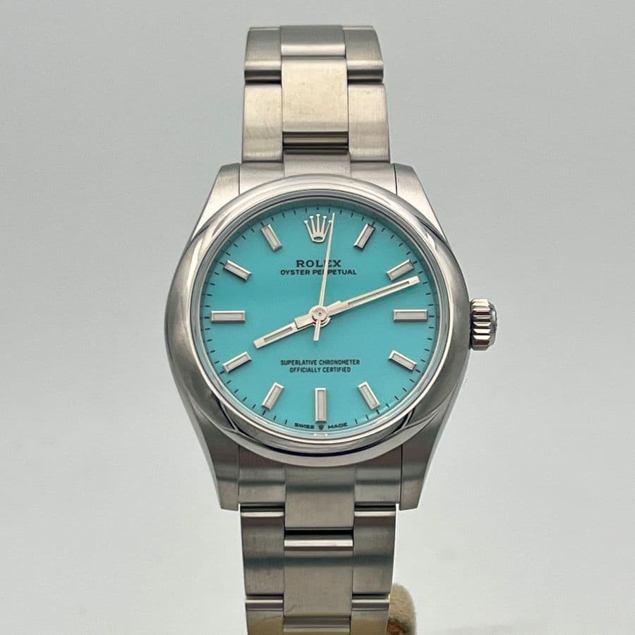 Rolex Oyster Perpetual 31 mm Azzurro Turchese "Tiffany" Ref. 277200 - Nuovo, Anno 2023