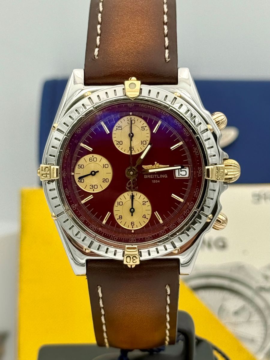 Breitling Chronomat Automatico Ref. 13050 con Quadrante Bordeaux