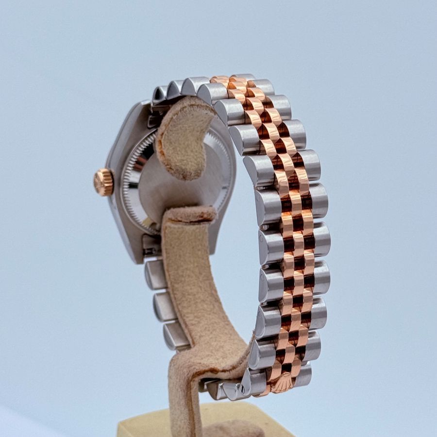 Rolex Lady-Datejust 26 Everose Rolesor Quadrante con Diamanti Full set