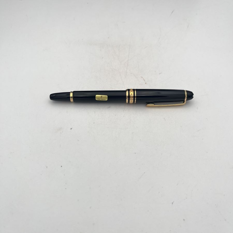 Montblanc Meisterstück Mozart Penna Stilografica Edizione Speciale in Resina Nera e Dettagli Dorati - Full Set NOS