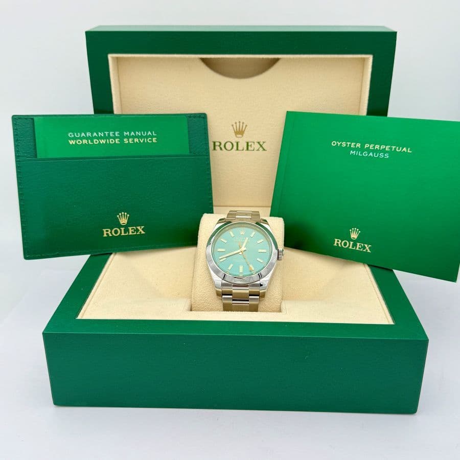 Rolex Milgauss 116400GV Quadrante Z-Blue