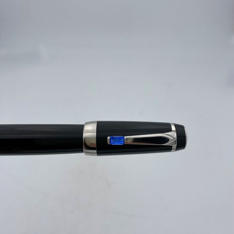 Montblanc Boheme Bleu Penna Stilografica Retrattile con Pietra Blu, Full Set NOS