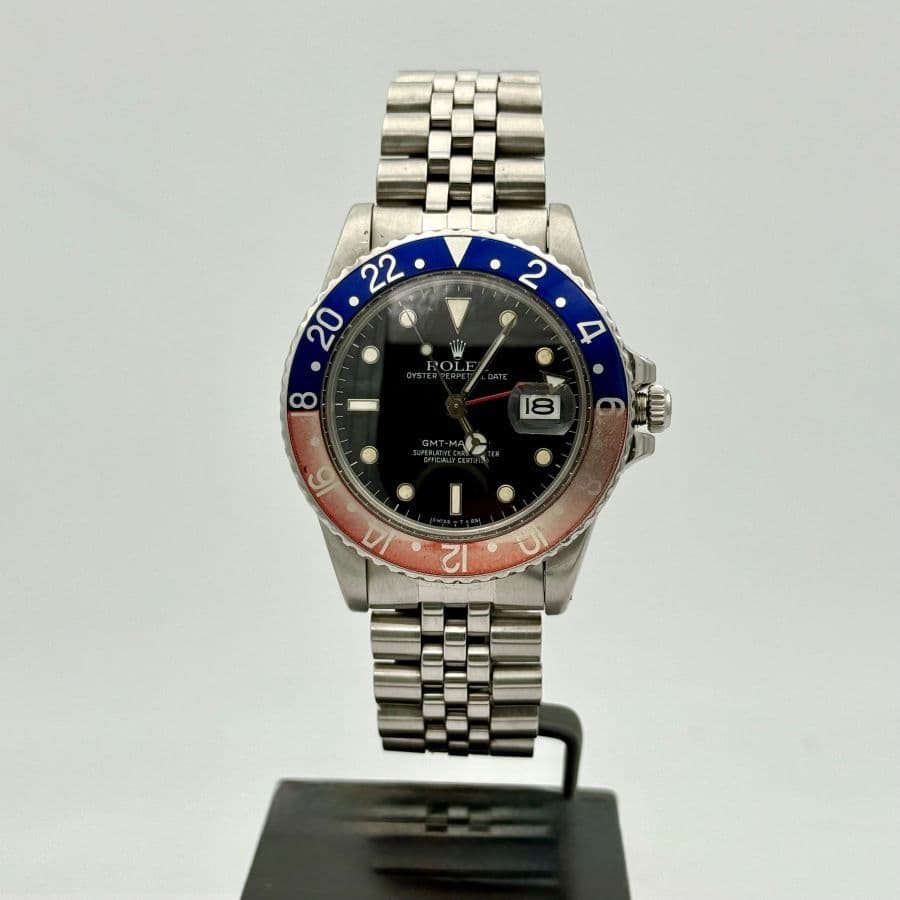 Rolex GMT Master Referenza 16750 Mark IV - Acciaio, Plexiglass, Anno 1984