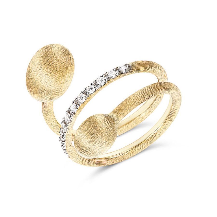 Anello Contrarié "Dancing Élite" in Oro Giallo e Diamanti