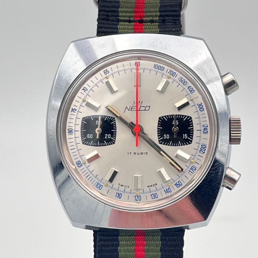 Nelco Genève Cronografo Vintage a Carica Manuale
