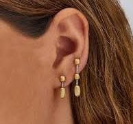 Orecchini Pendenti "Dancing Élite" in Oro 18k e Diamanti