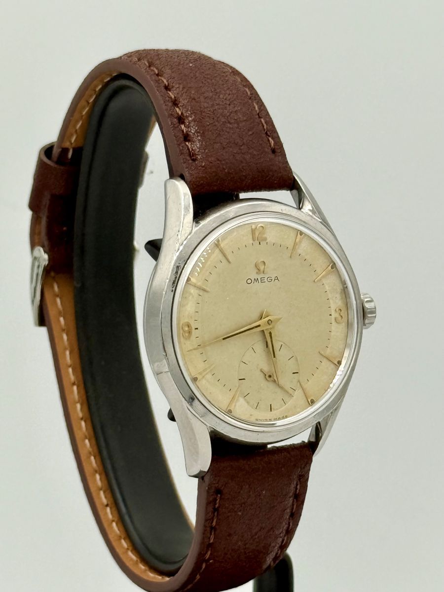 Omega 'Bullseye' Cronografo Manuale Cal. 266 Acciaio Ref. CK 2791-1 con il certificato originale di acquisto