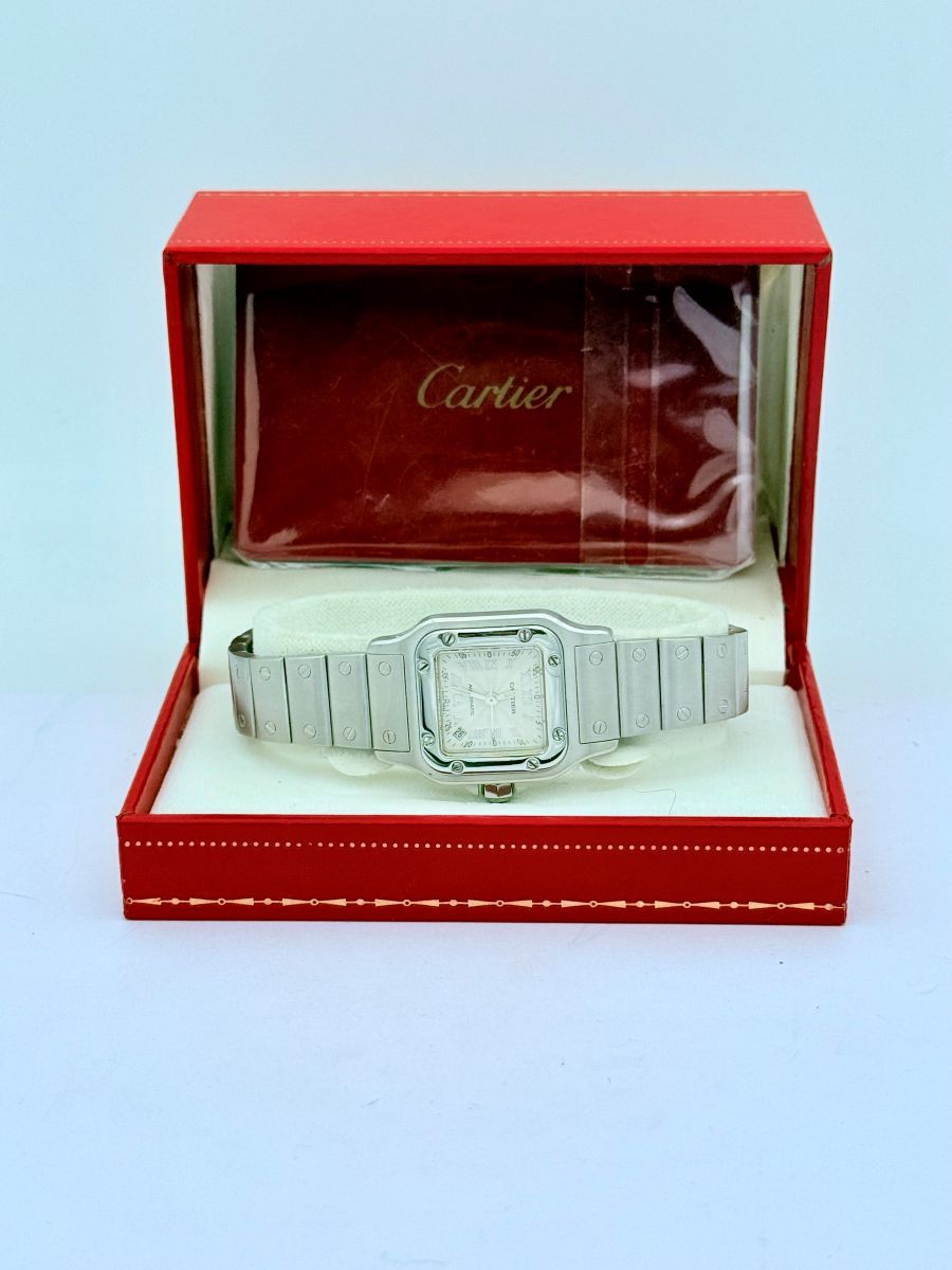 Cartier Santos Galbée Ref. 2423 Donna Acciaio e Oro Automatico