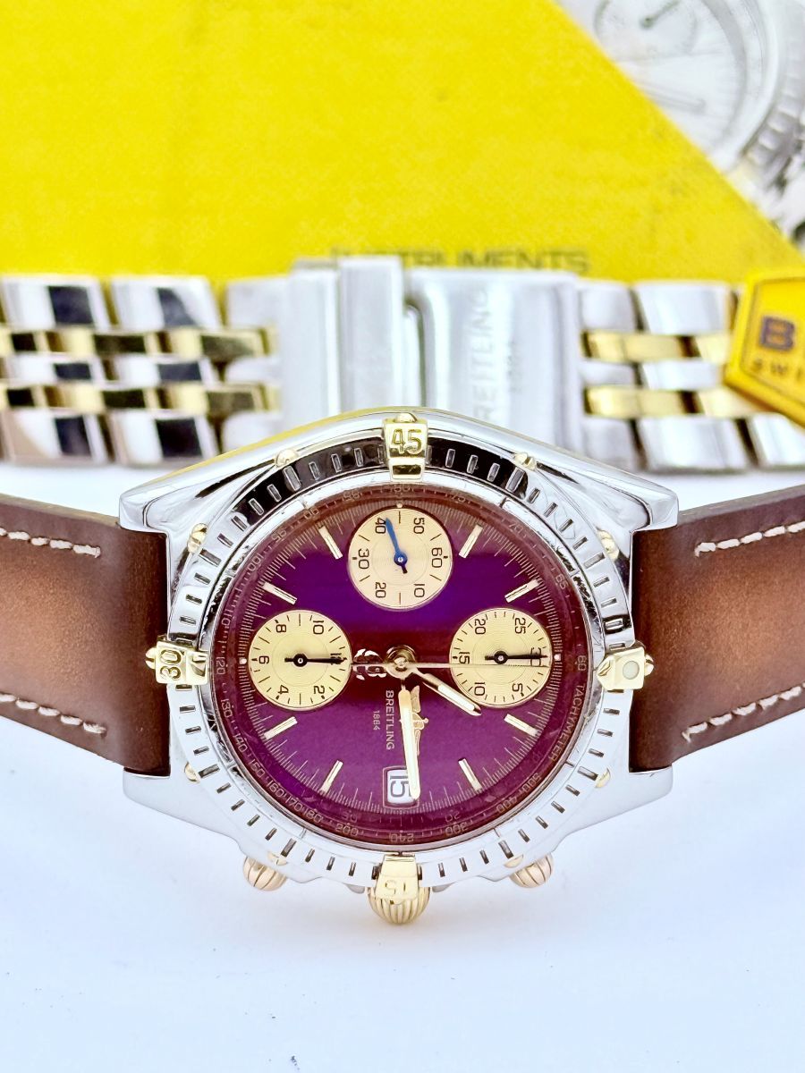 Breitling Chronomat Automatico Ref. 13050 con Quadrante Bordeaux