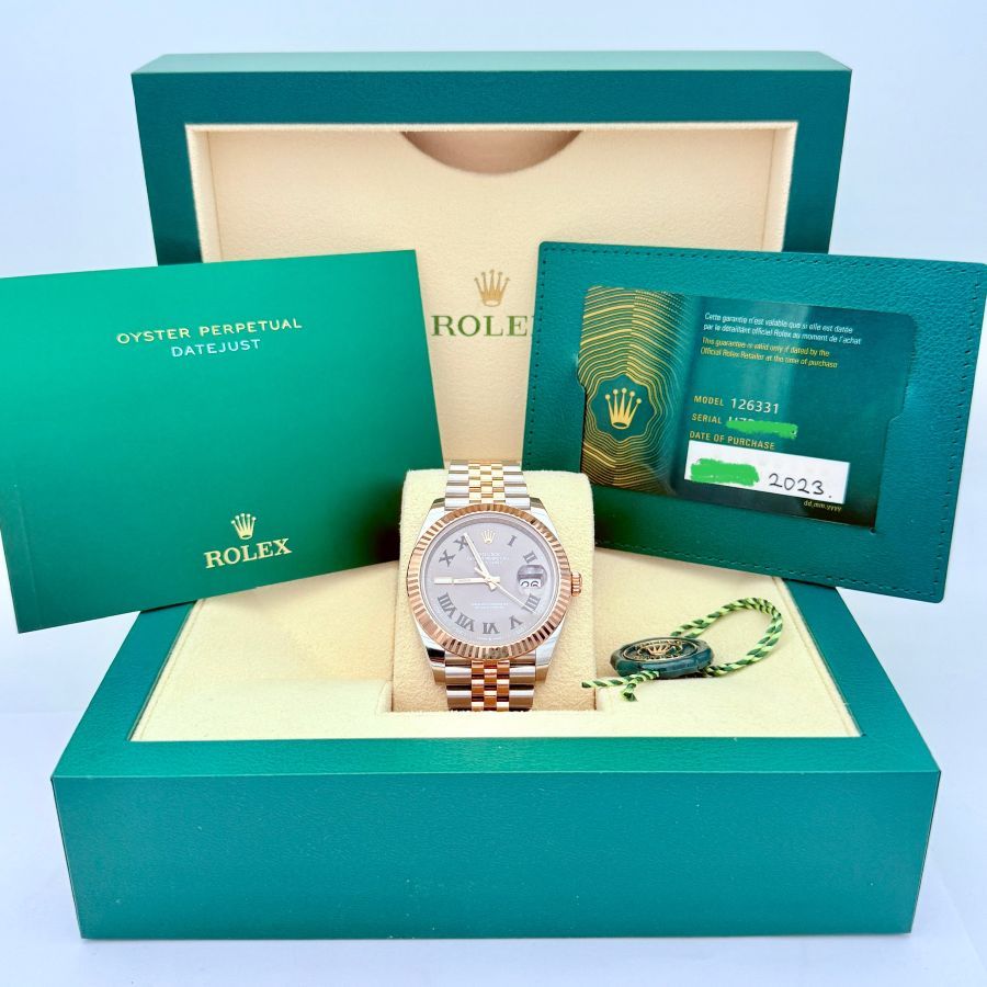 Rolex Datejust 41 Everose Rolesor Quadrante 'Wimbledon'