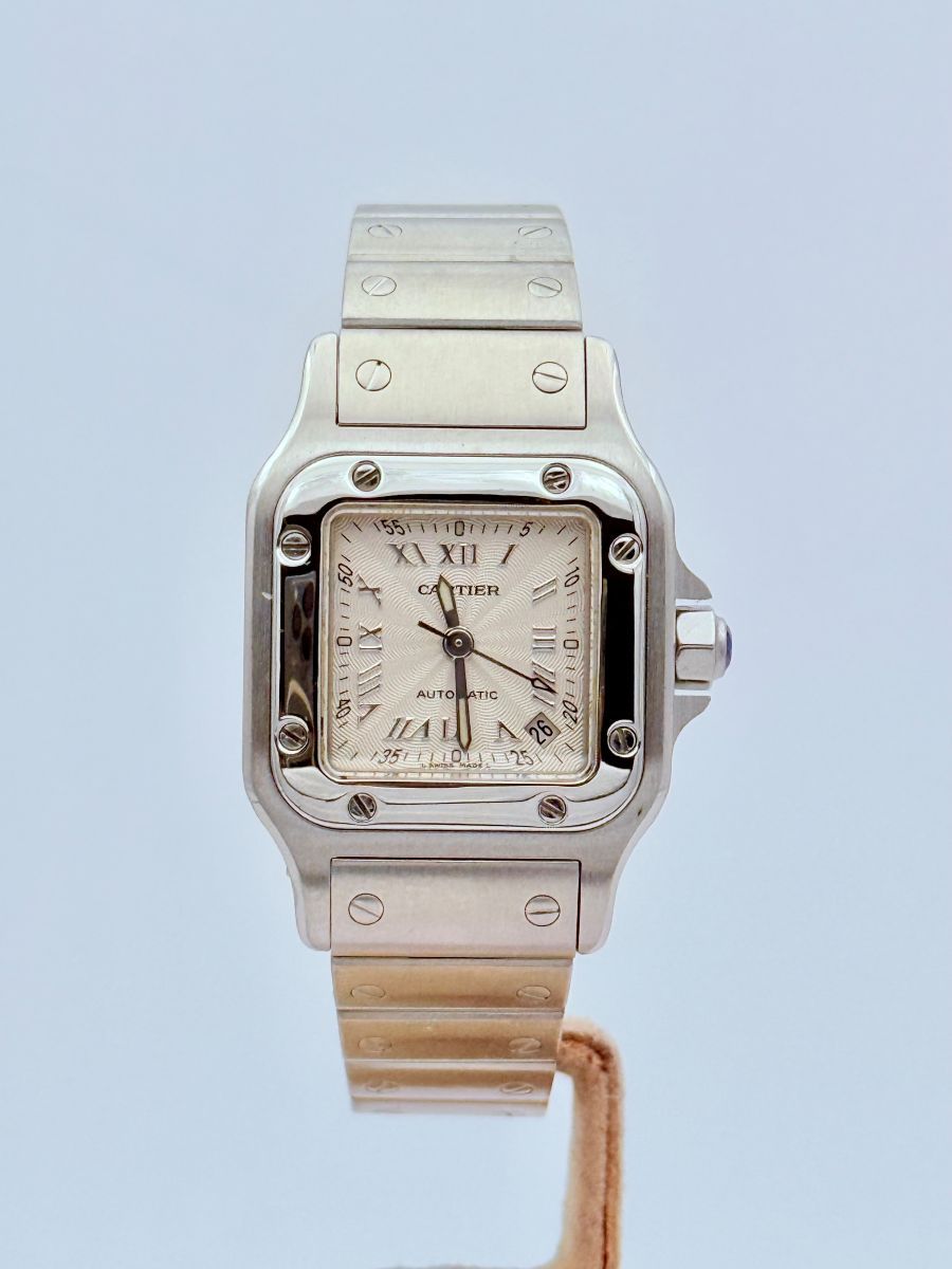 Cartier Santos Galbée Ref. 2423 Donna Acciaio e Oro Automatico