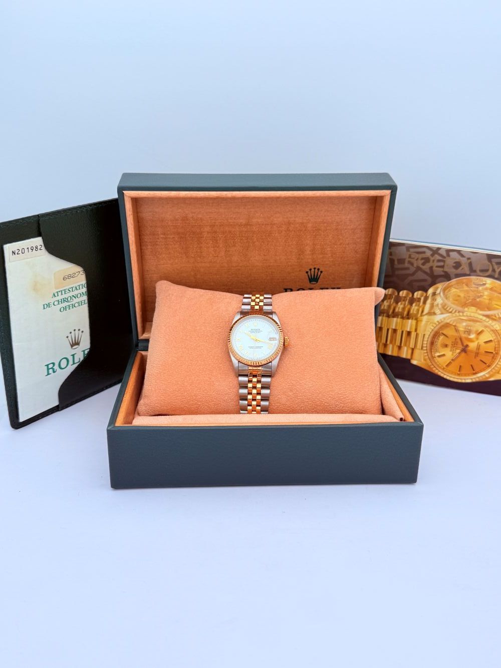 Rolex Datejust 31 Referenza 68273 con Quadrante Bianco e Bracciale Jubilee