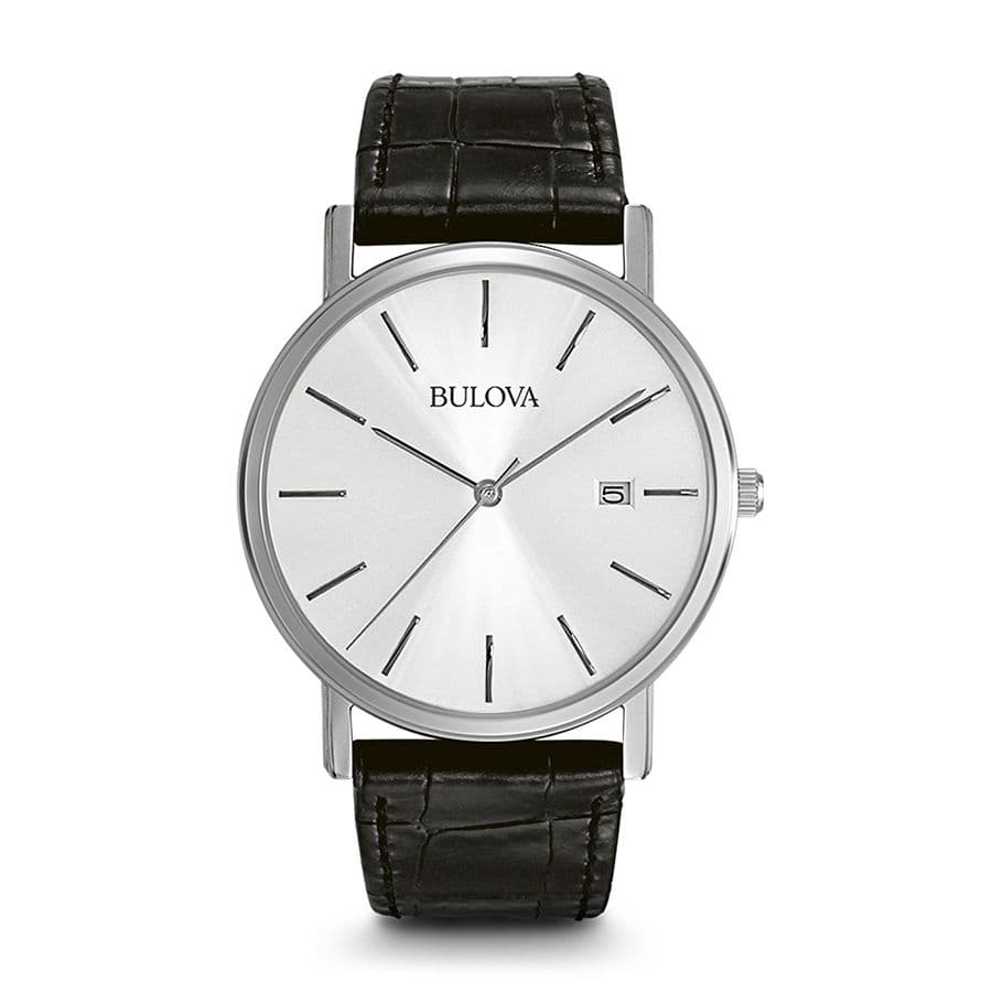 Orologio da uomo Bulova Classic al quarzo con quadrante argento 96B104