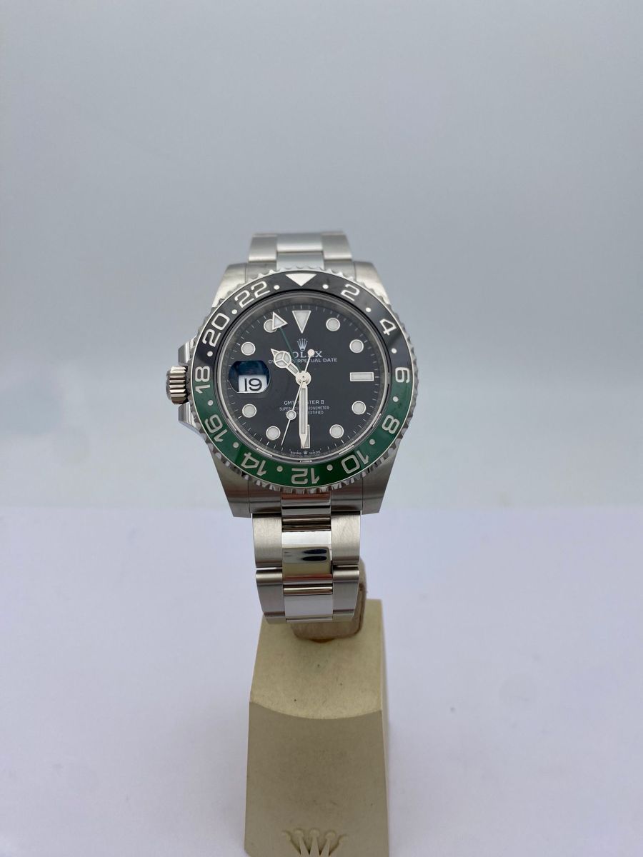Rolex GMT-Master II "Sprite" Acciaio Oyster con Quadrante Nero