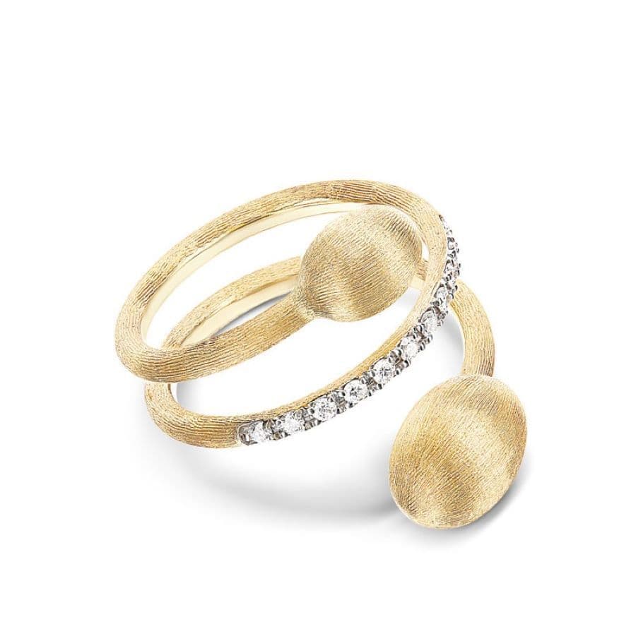 Anello Contrarié "Dancing Élite" in Oro Giallo e Diamanti