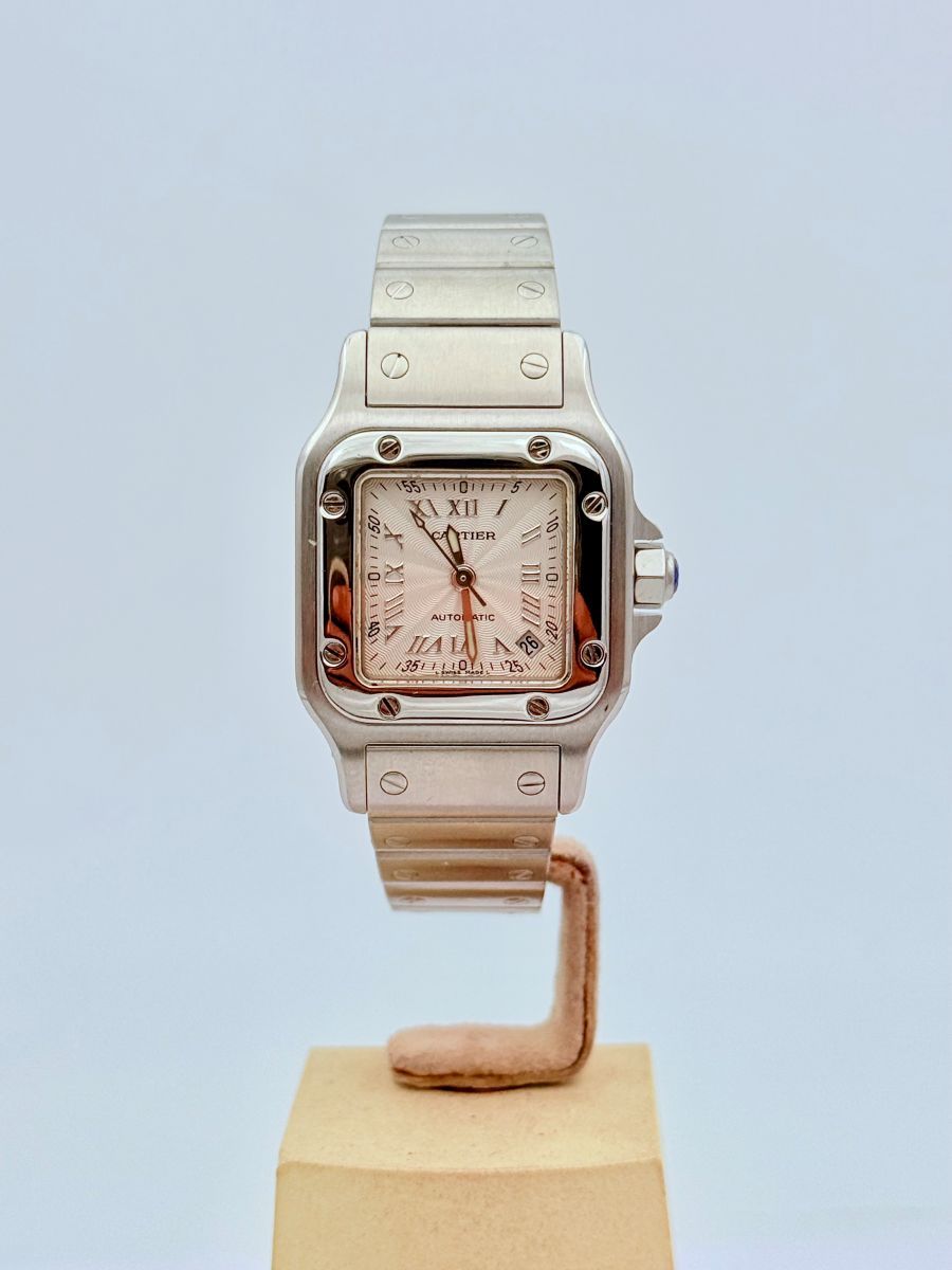 Cartier Santos Galbée Ref. 2423 Donna Acciaio e Oro Automatico