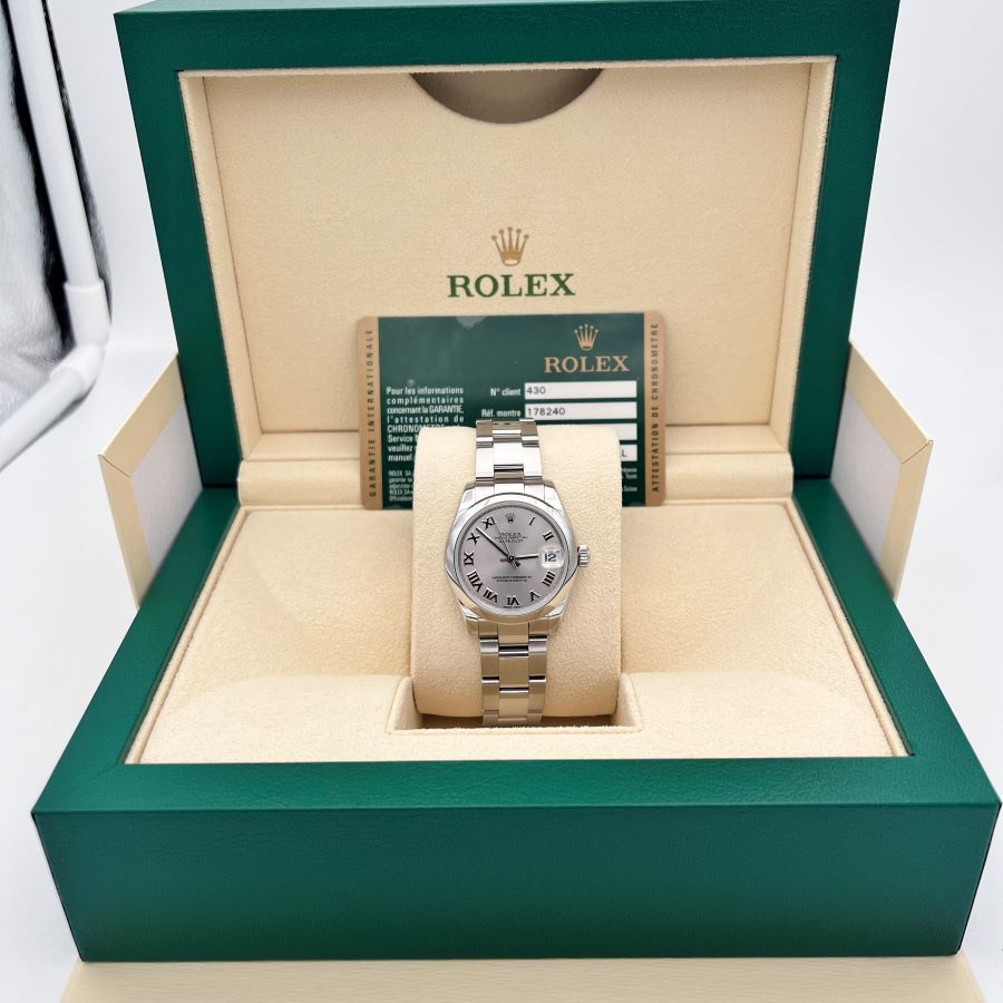 Rolex Datejust 31 Oystersteel Quadrante Grigio Rodio