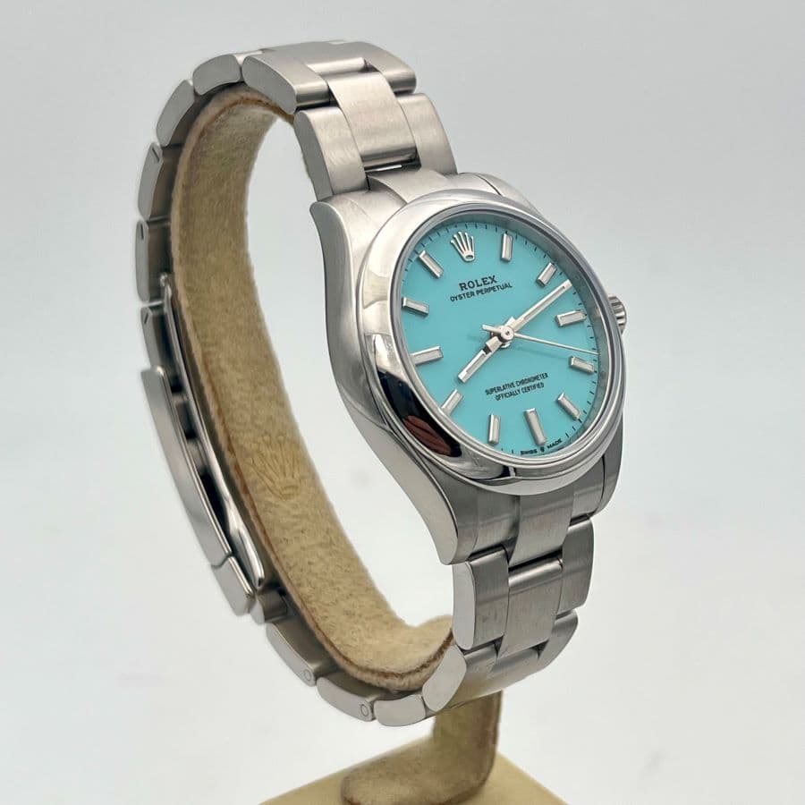 Rolex Oyster Perpetual 31 mm Azzurro Turchese "Tiffany" Ref. 277200 - Nuovo, Anno 2023