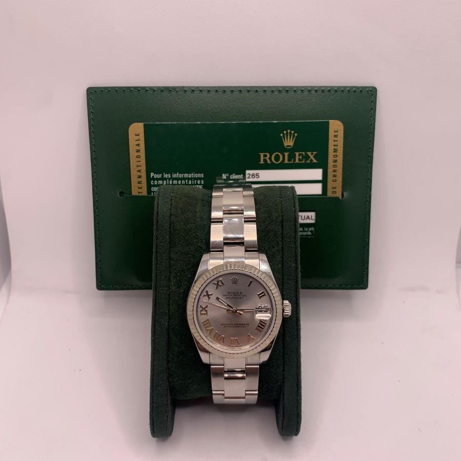 Rolex Datejust 31 Acciaio e Oro Bianco 178274
