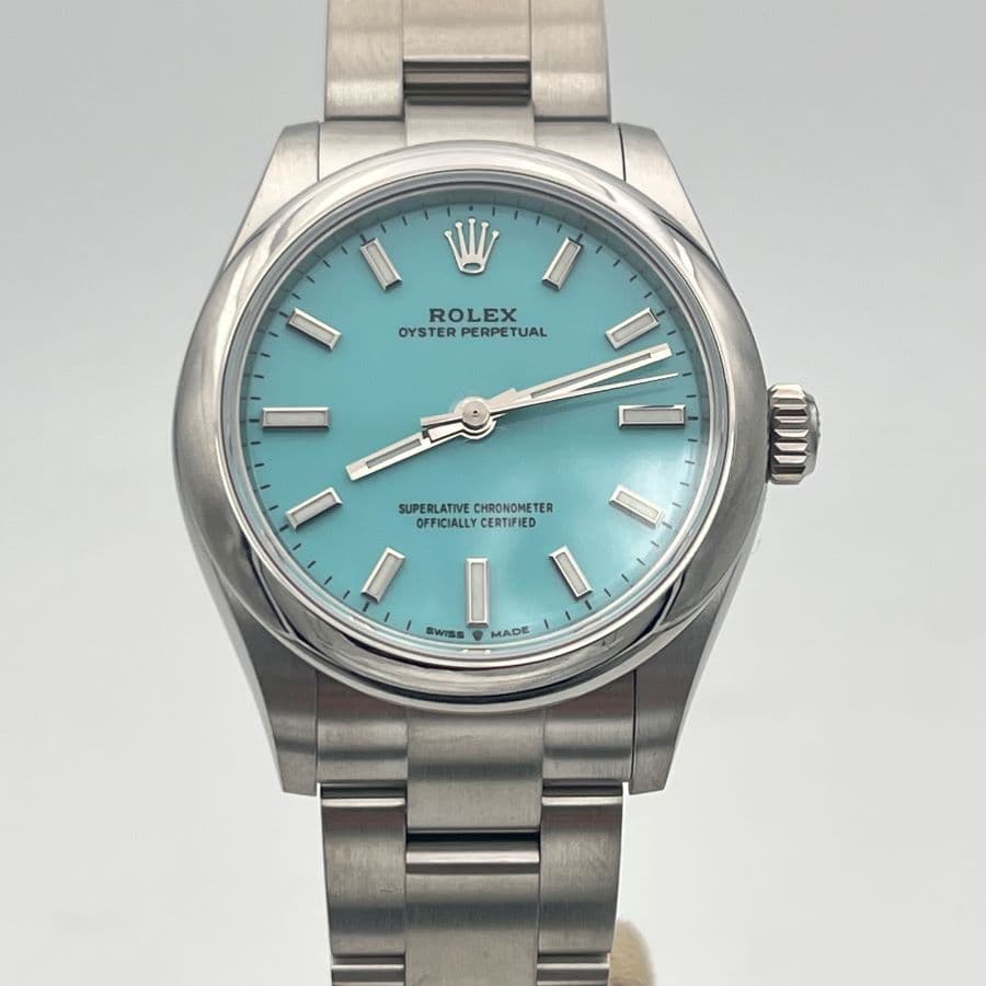 Rolex Oyster Perpetual 31 mm Azzurro Turchese "Tiffany" Ref. 277200 - Nuovo, Anno 2023