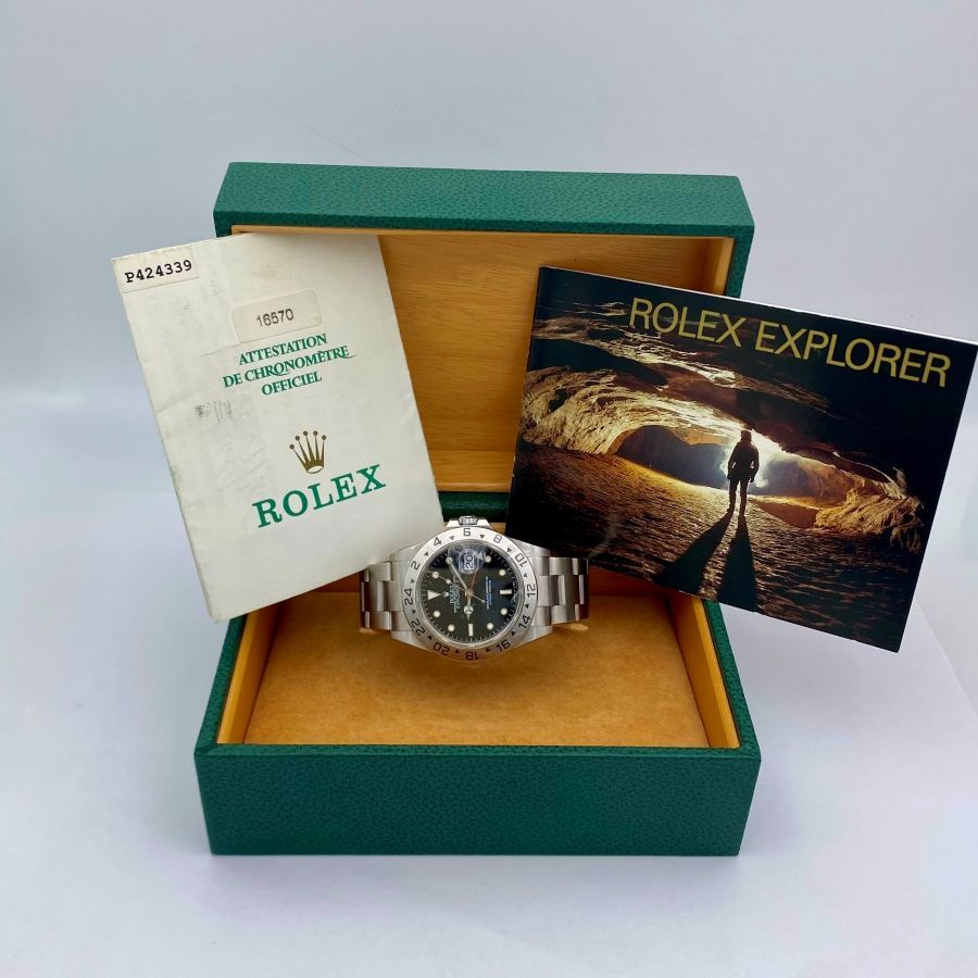 Rolex Explorer II Referenza 16570 Quadrante Nero Anno 2000