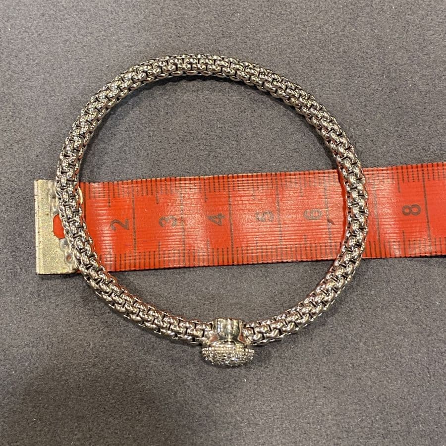 Bracciale Elasticizzato Fope Flexi'it in Oro 18kt con Pavé di Diamanti 0,41ct