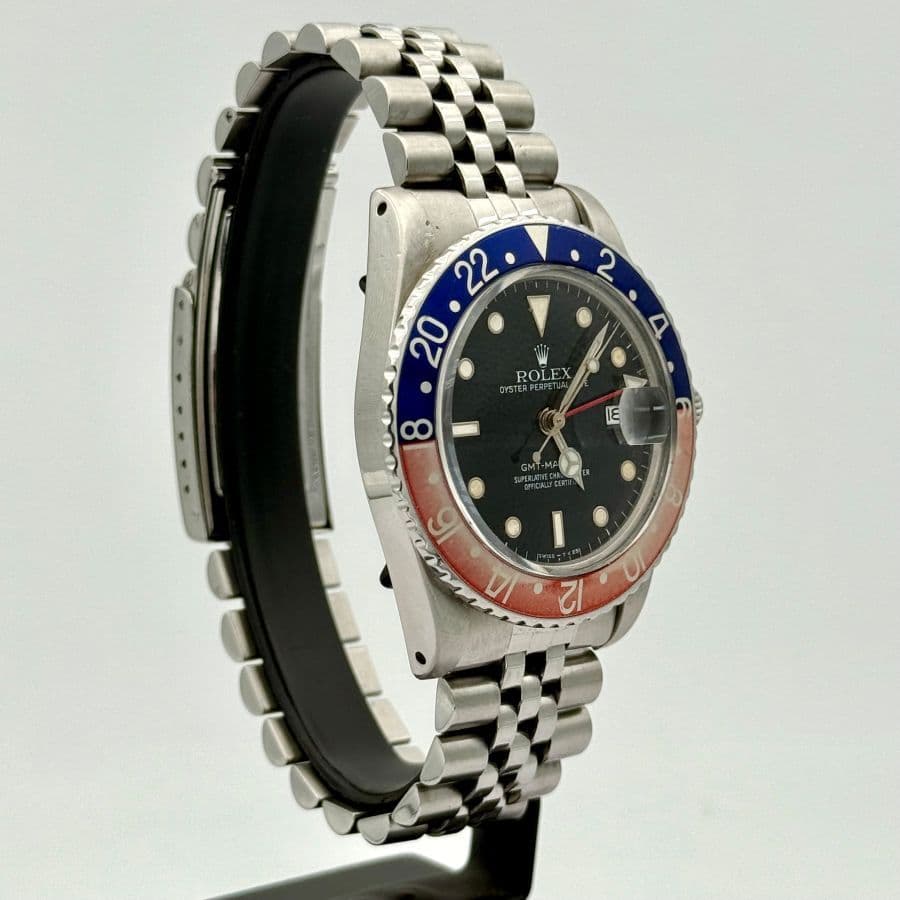 Rolex GMT Master Referenza 16750 Mark IV - Acciaio, Plexiglass, Anno 1984