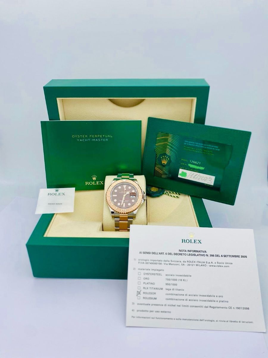 Rolex Yacht-Master 40 Oystersteel e Oro Everose con Quadrante Cioccolato