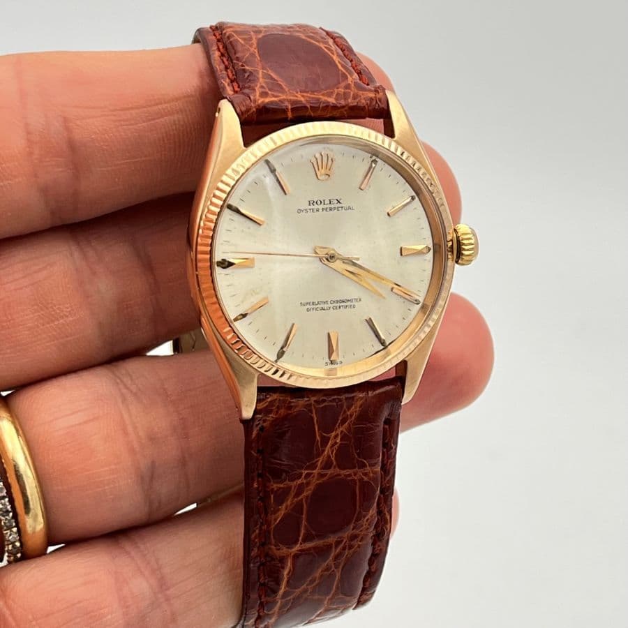 Rolex Oyster Perpetual 34mm Ref. 1005 Vintage, Acciaio, Quadrante Crema, Cal. 1570
