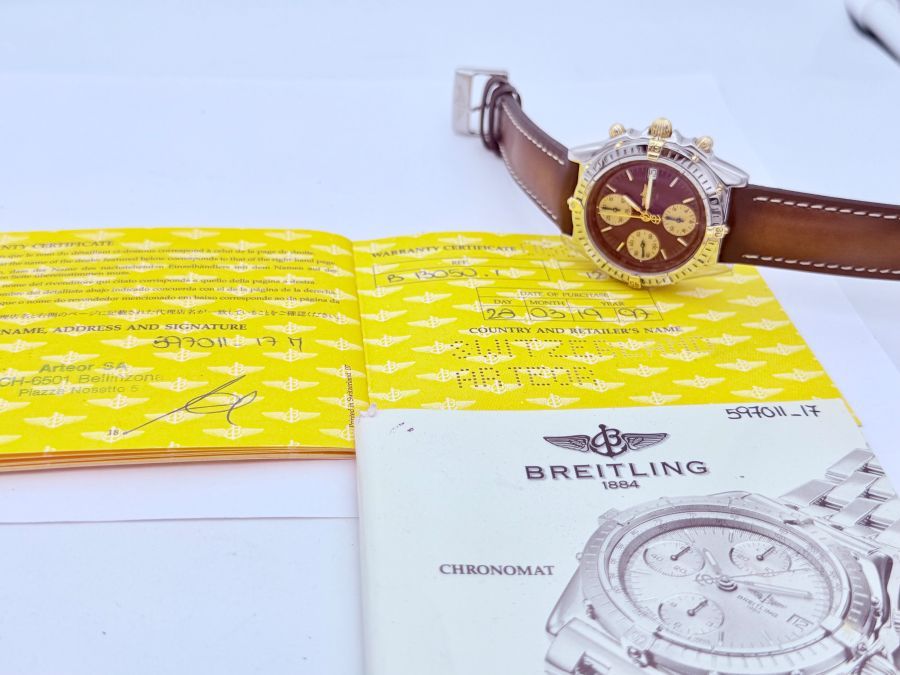 Breitling Chronomat Automatico Ref. 13050 con Quadrante Bordeaux