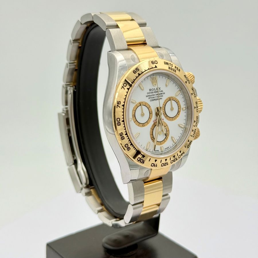 Rolex Cosmograph Daytona Acciaio Oystersteel e Oro Giallo Quadrante Bianco 40mm