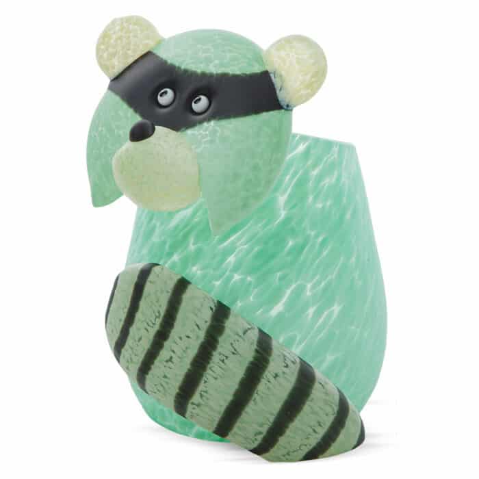 Vaso 'Bandito Small' di Borowski Glass Studio in Vetro Soffiato Verde Chiaro