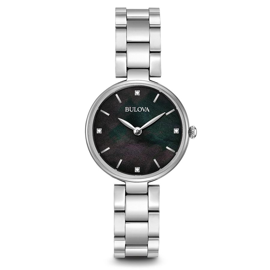 Bulova Classic Diamonds Orologio Donna in Acciaio 96S173