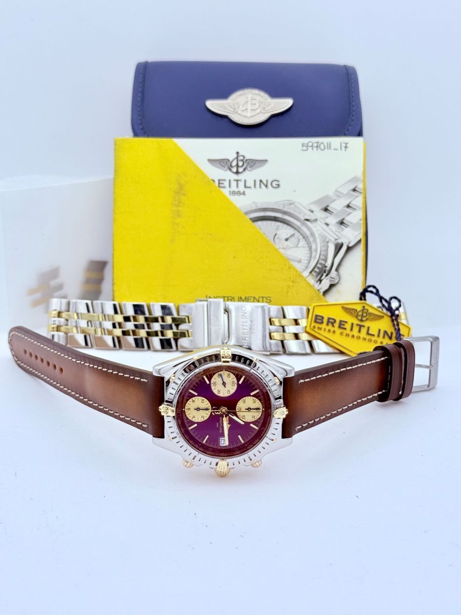 Breitling Chronomat Automatico Ref. 13050 con Quadrante Bordeaux