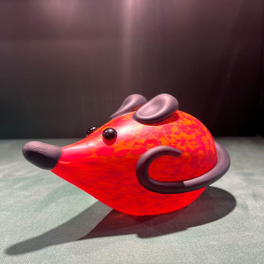 Mick Borowski - Fermacarte in Vetro Soffiato Artistico, Design Unico