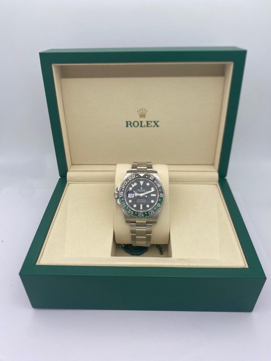 Rolex GMT-Master II "Sprite" Acciaio Oyster con Quadrante Nero
