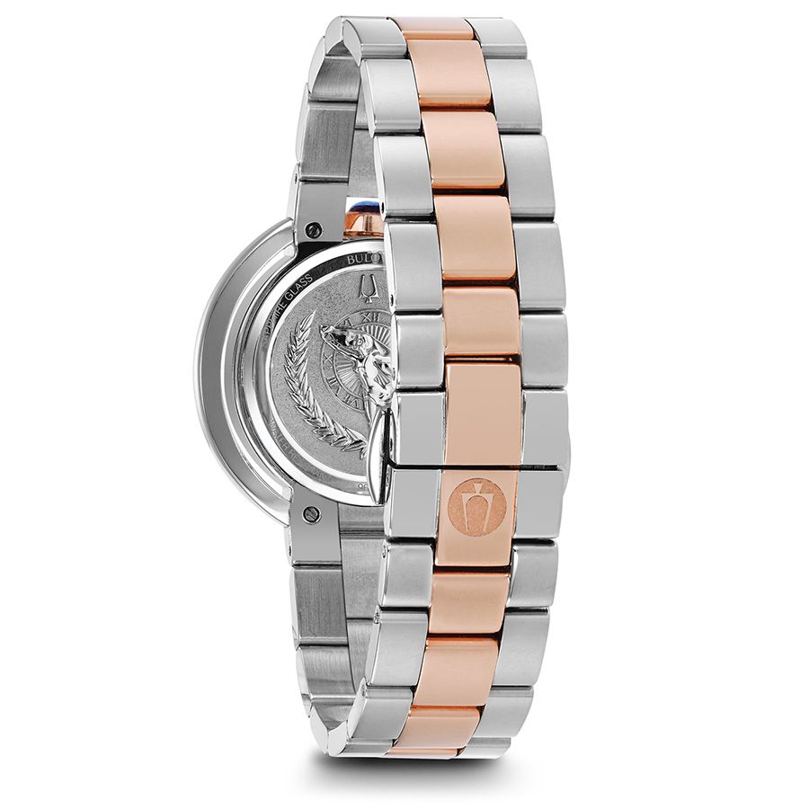 Bulova Rubaiyat Orologio da Donna Acciaio Inossidabile Bicolore con Diamanti 98R247
