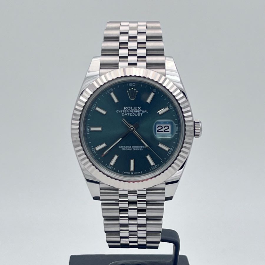 Rolex Datejust 41 Oystersteel e Oro Bianco Verde