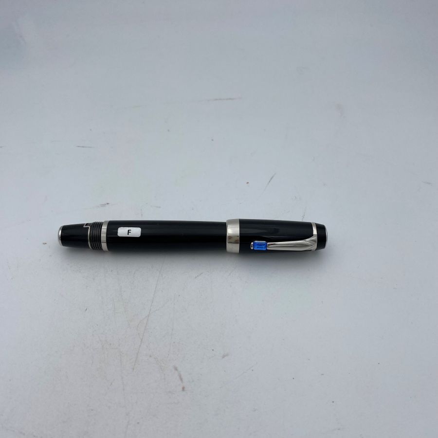 Montblanc Boheme Bleu Penna Stilografica Retrattile con Pietra Blu, Full Set NOS