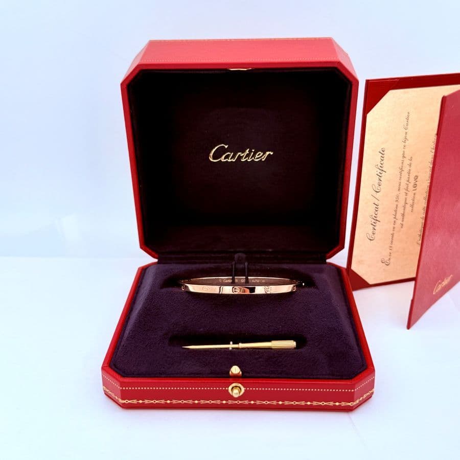 Bracciale Cartier Love, Modello Classico in Oro Rosa 18k