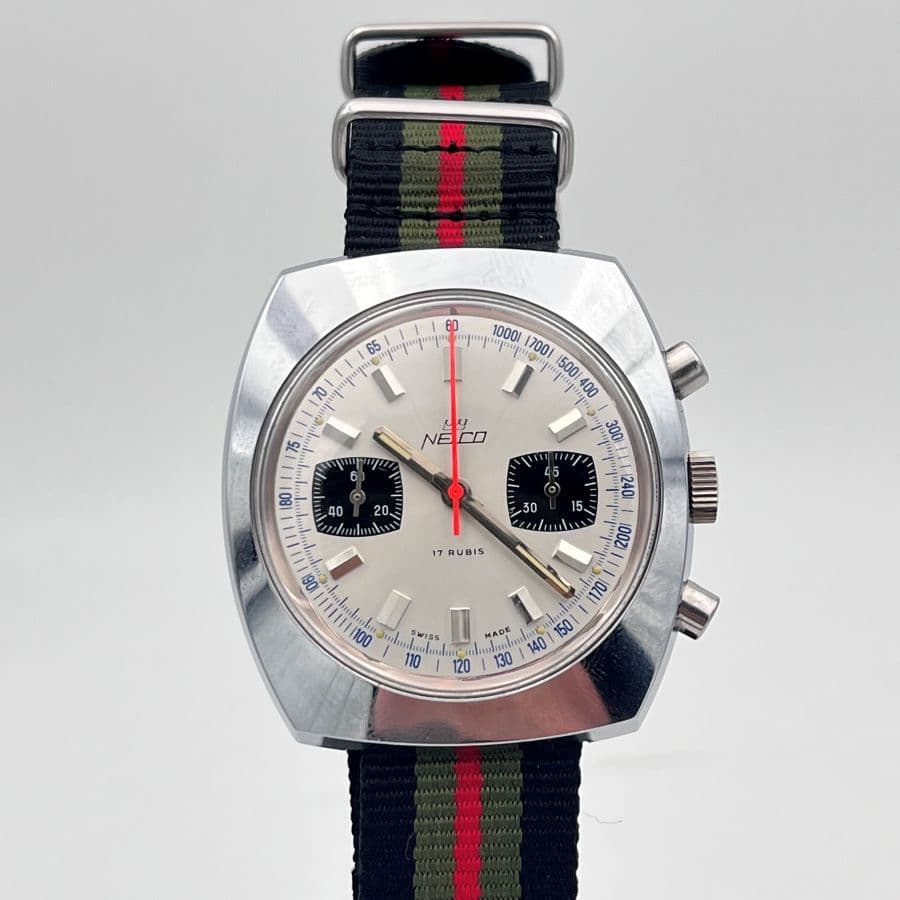 Nelco Genève Cronografo Vintage a Carica Manuale