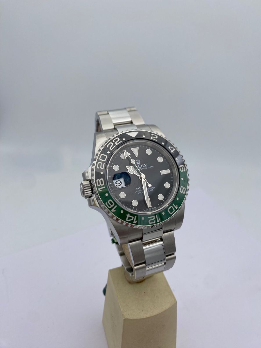 Rolex GMT-Master II "Sprite" Acciaio Oyster con Quadrante Nero