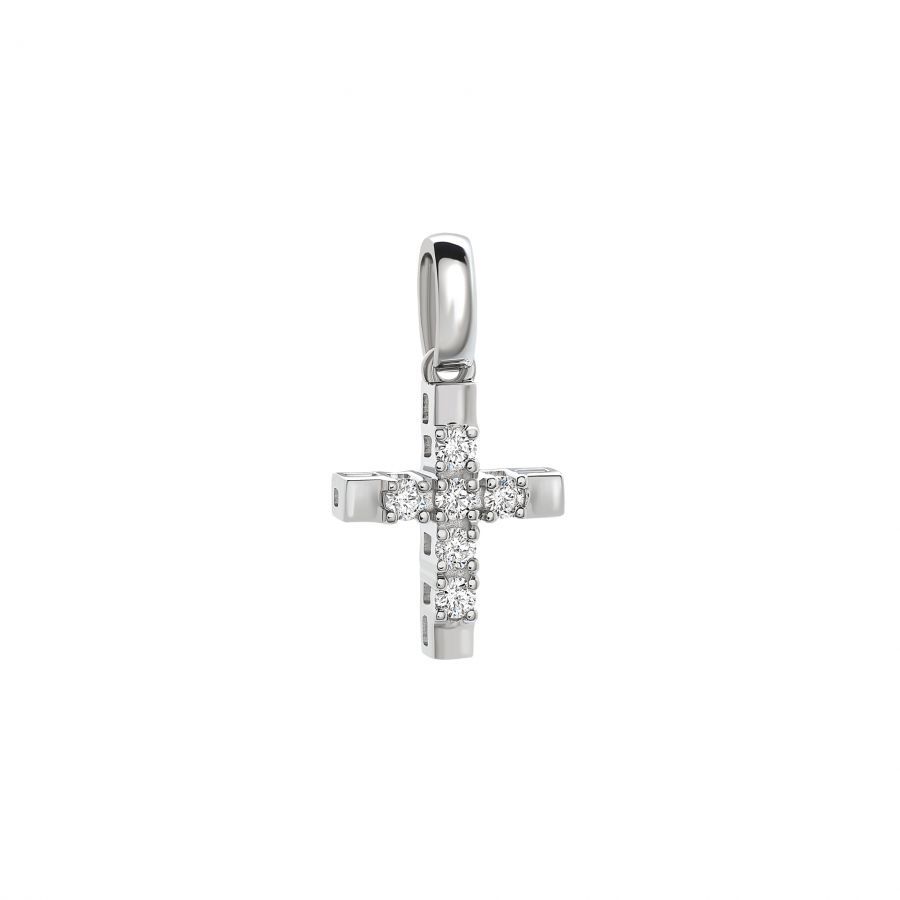 Ciondolo Giorgio Visconti in Oro Bianco 18k con Diamanti Naturali
