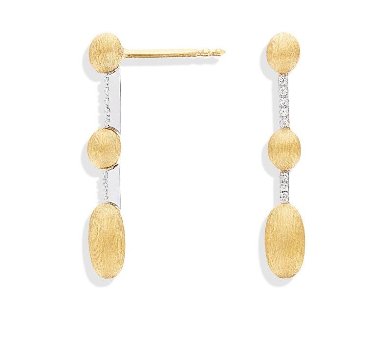 Orecchini Pendenti "Dancing Élite" in Oro 18k e Diamanti