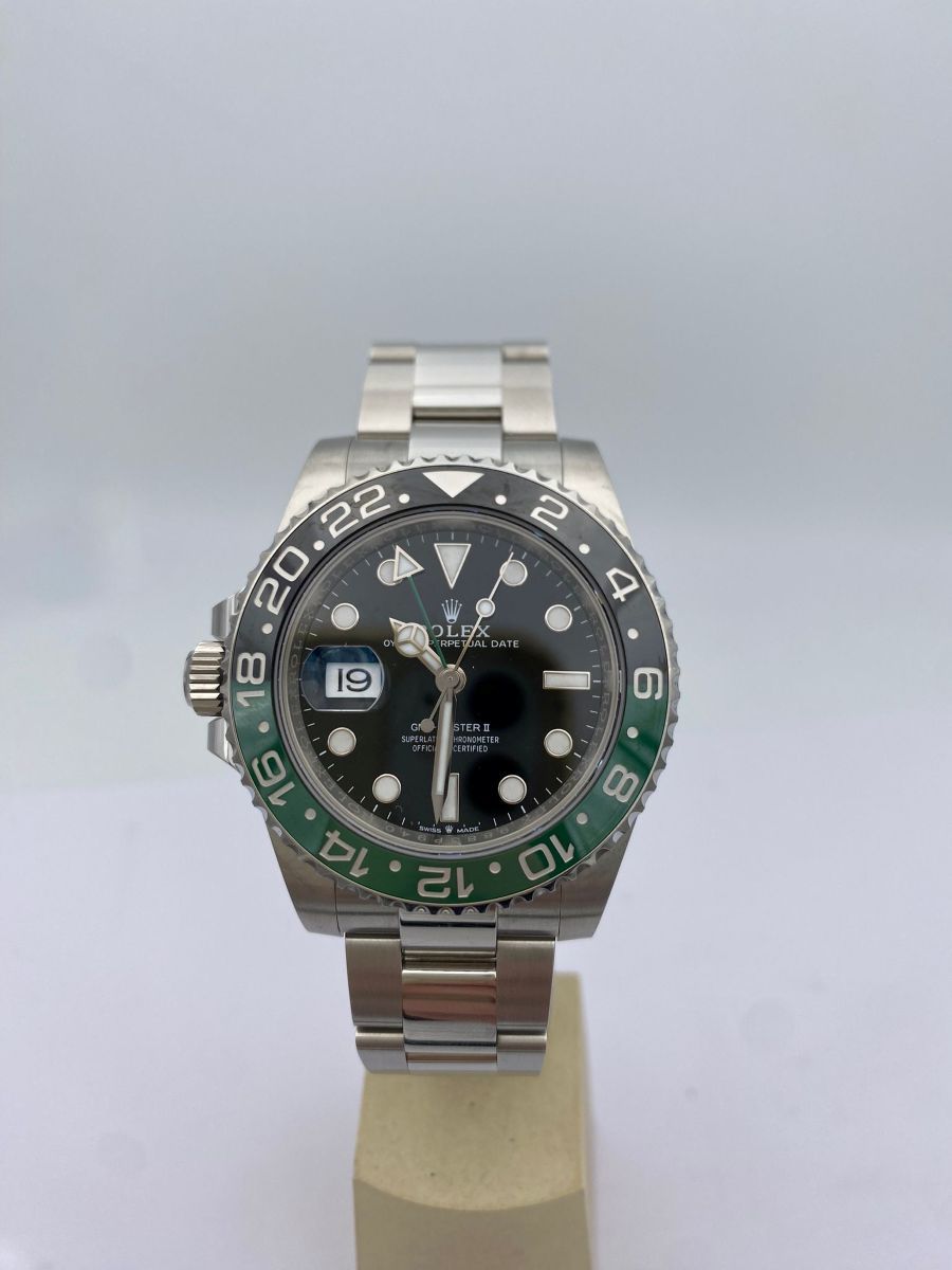 Rolex GMT-Master II "Sprite" Acciaio Oyster con Quadrante Nero