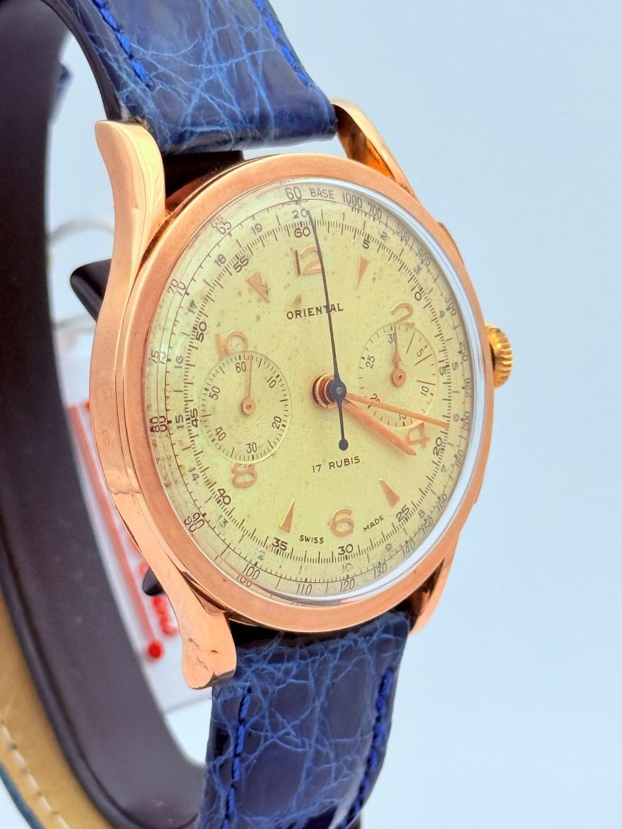 ORIENTAL Chrono 18kt Gold VALJOUX 92 mouvement