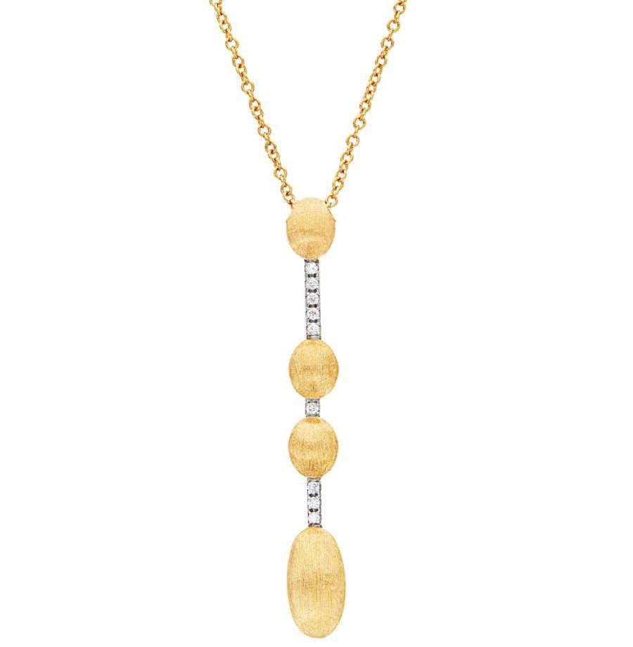 Collana "Dancing Élite" con Ciondolo Contemporaneo in Oro e Diamanti