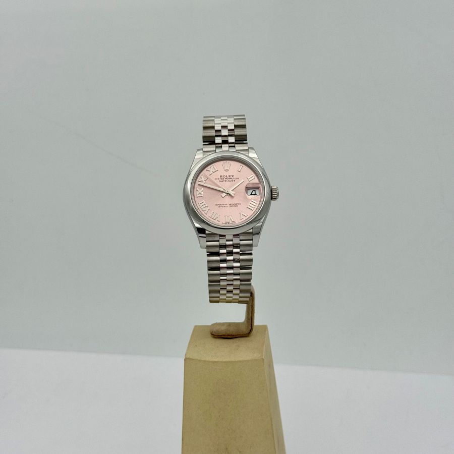 Rolex Datejust 31 Oystersteel Quadrante Rosa con Numeri Romani