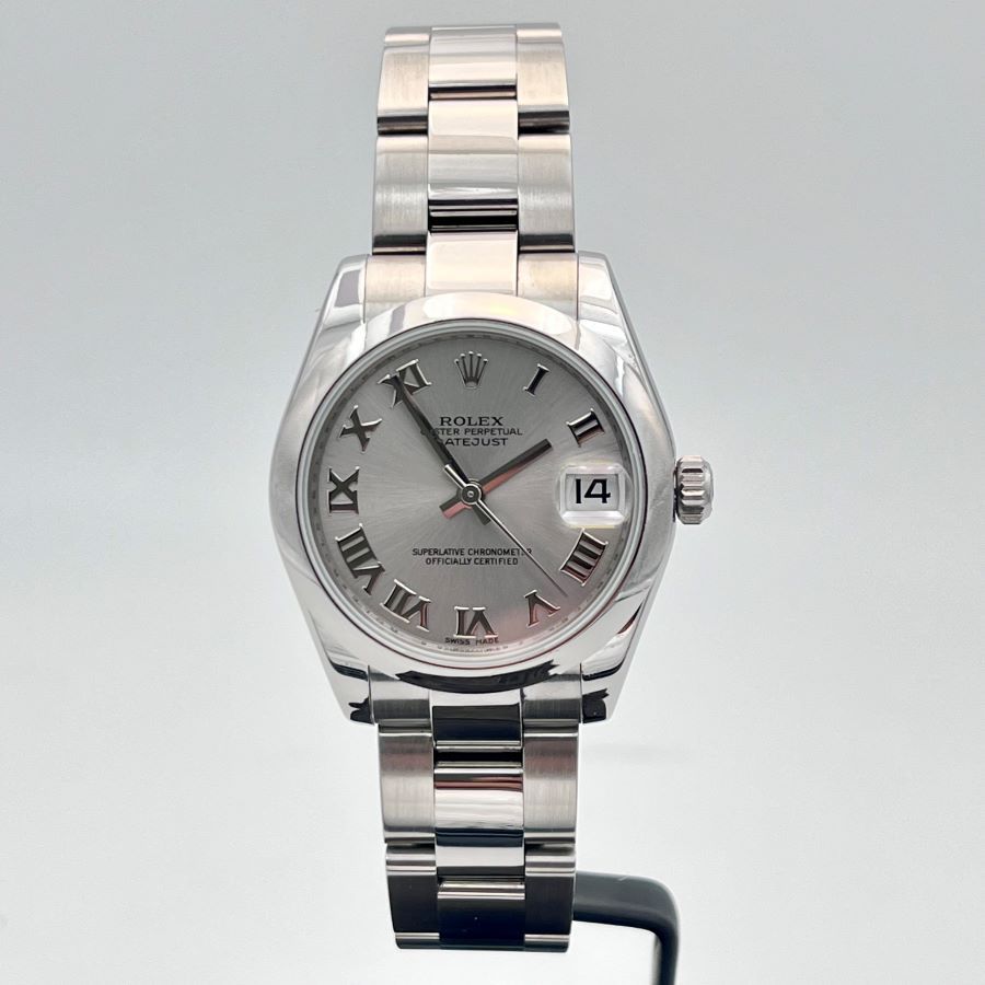 Rolex Datejust 31 Oystersteel Quadrante Grigio Rodio