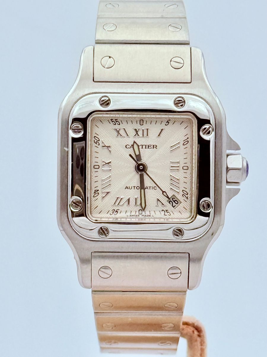 Cartier Santos Galbée Ref. 2423 Donna Acciaio e Oro Automatico